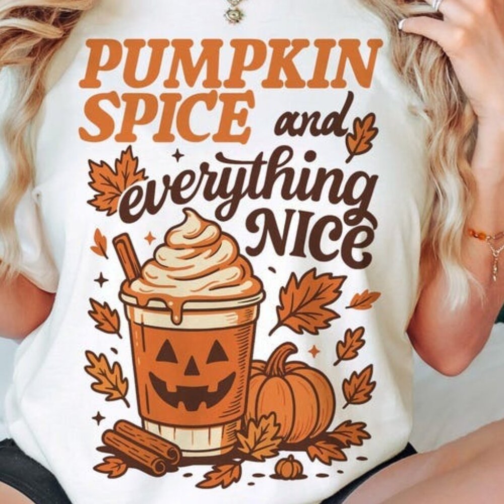 Pumpkin Spice and Everything Nice Tee - Picture 2 of 4